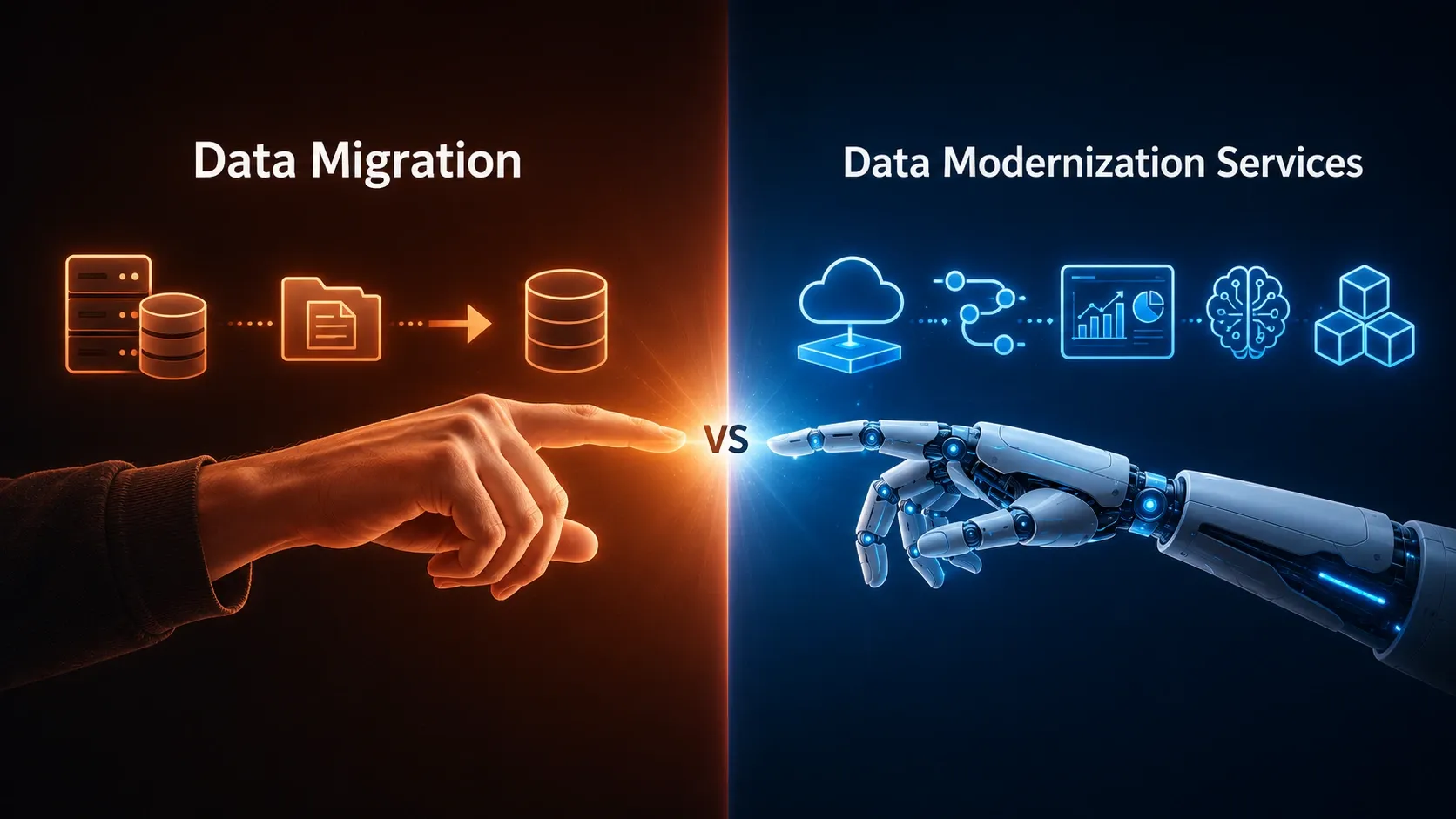 Data Migration vs. Data Modernization services: 10 Key Differences